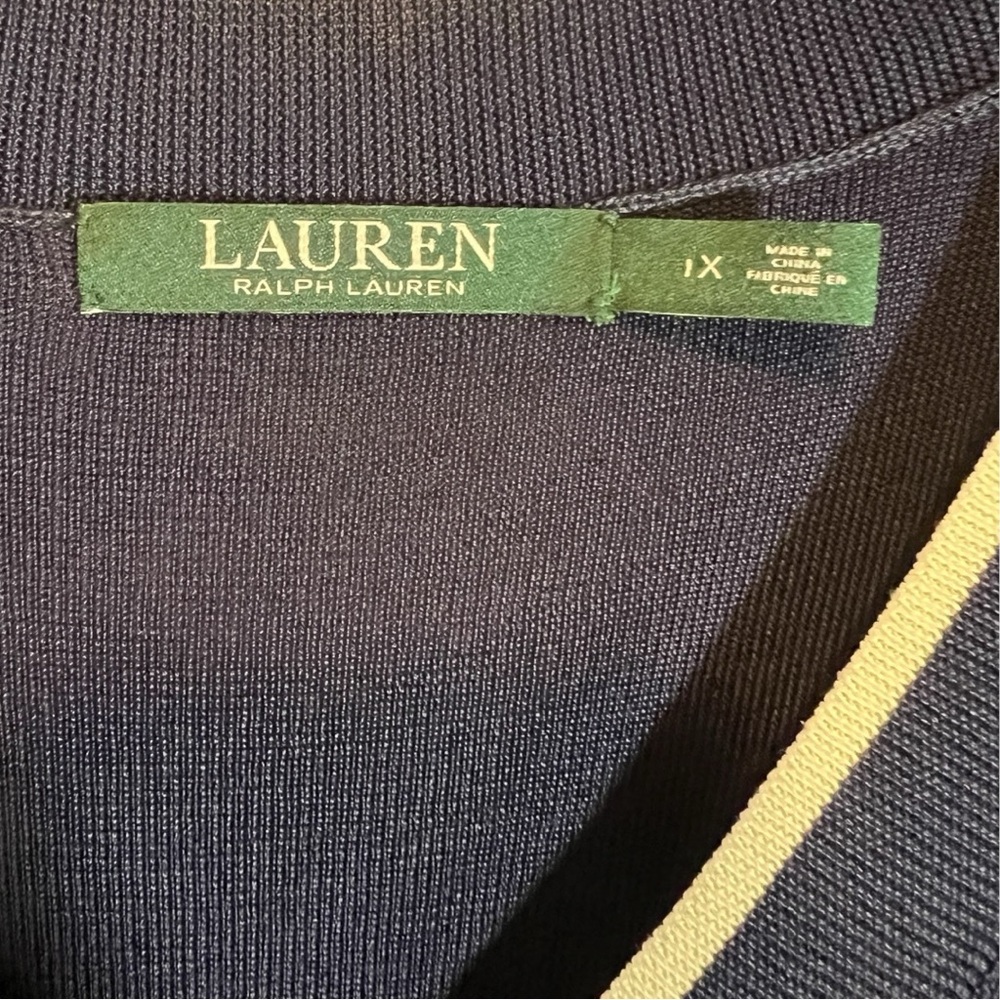 Lauren Ralph Lauren Women’s Navy Tank Top Maxi Dress Size 1X - Picture 3 of 6